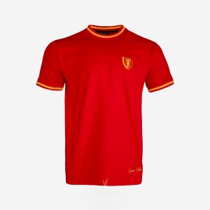 Koszulka czerwona z haftowanym herbem Korony Kielce