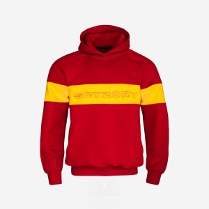 Bluza z kapturem "Scyzory" - czerwona