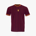 Koszulka pasiak z haftem "Koronka" - bordowa